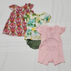Lot of 3 Baby Girl Summer Clothes